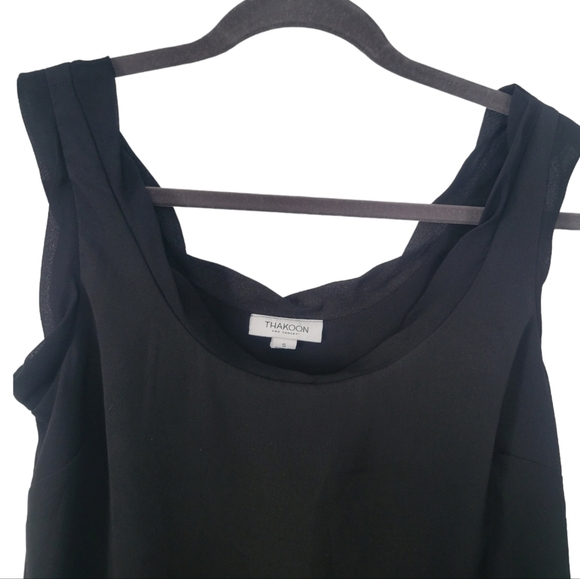 Thakoon Dress Colorblock Black/Gray - Picture 3 of 5